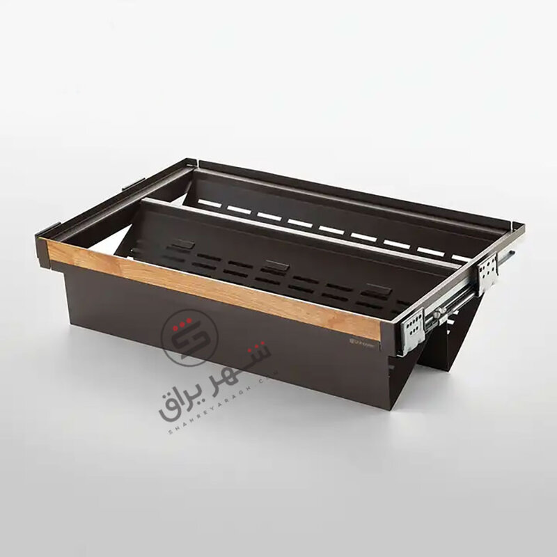 جاکفشی فلزی موکا 60 طرح چوب - 4144